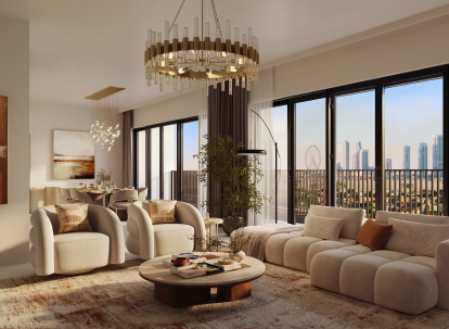 Landscaped outdoor spaces at Sunvale Al Furjan Dubai